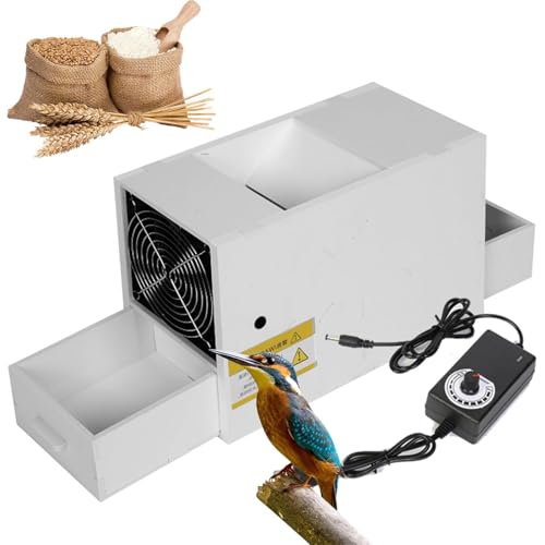 Getreidereinigungsmaschine mit Hochleistungsventilator und einstellbarer Windgeschwindigkeit, effizienter Schalensplitter für Hirse, Melonensamen und verschiedene Körner