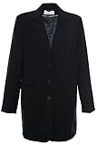  sheego Blazer Longblazer Gehrock Jacke Damen Viskose Plusgröße Übergröße, Farbe:dunkelblau;Damengrößen:44