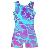 Girls Gymnastics Outfit Size 5t 6x Kids Ballet Dancewear Cute Leopard Biketards Bodysuits for Dance Ballet Tumbling Practice