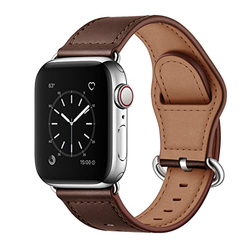 Bracelet en cuir véritable iWatch élégant et raffiné pour Apple Watch Ultra et Series