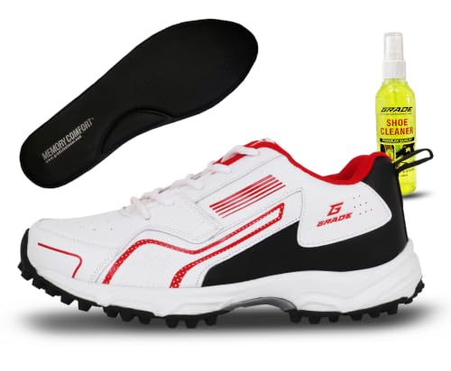 Image of Grade Century Cricket Shoes for Men with Memory Foam Comfort|Rubber Spike Shoes|Comfortable & Lightweight Shoes Men|Mens Shoes