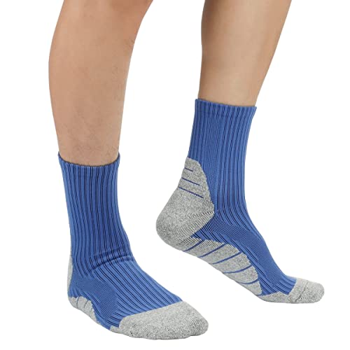5 Pairs Men's Athletic Running Socks Performance Cushion Cotton Athletic Crew Socks for Men Size 8-123