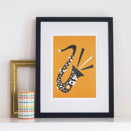 Affiche de musique jazz rétro pour habiller un mur vide poster toile 21x30cm