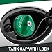 Zigeiya 10591D Locking Fuel Cap, Car Fuel Cap with Keys, OE #9MGC791 MGC791 31778D 40791 35039D 40591, Compatible with Silverado Express C3500 K3500, Dodge Ram 3500 W350 D350 (Green)