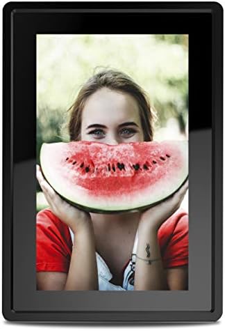Feelcare 7 Inch 16GB Smart WiFi Digital Picture Frame, Send Photos or Small Videos from Anywhere, Touch Screen, IPS LCD Panel, Wall-Mountable, Portrait and Landscape(Black)