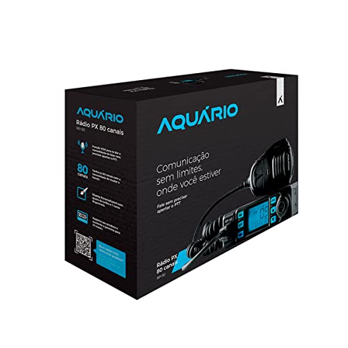 Aquario RÁDIO PX 80 CANAIS AM RP-50 -, Preto