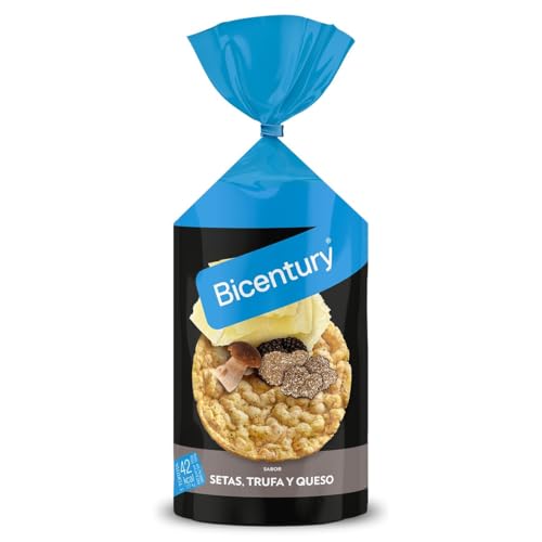 Tortitas de maíz sabor setas, trufa y queso Bicentury bolsa 124 g