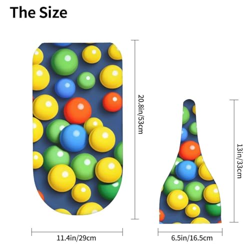 Colorful Balls Print Newborn Swaddle Blanket with Beanie Set, Soft Baby Sleep Sack Receiving Wraps, for Boy Girl4