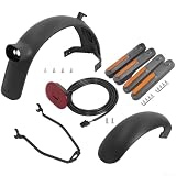 Kit scooter elettrico per Xiaomi 4 per Ultra, set di parafanghi in plastica ABS con supporto per fanale posteriore, protezione per ruota anteriore e protezione antisporco per kickboard (I)