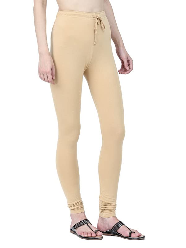 Image of Robinbosky Cotton Churidhar Leggings for Women - Stylish, Stretchable & Flattering Fit for All-Day Comfort
