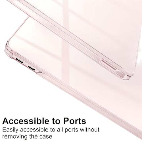 Image of Midkart Compatible with MacBook Neo Case 13 inch 2026 Release Model A3404 with A18 Pro Chip Hard Shell Case Cover with Keyguard and Dustplugs, Crystal Blush