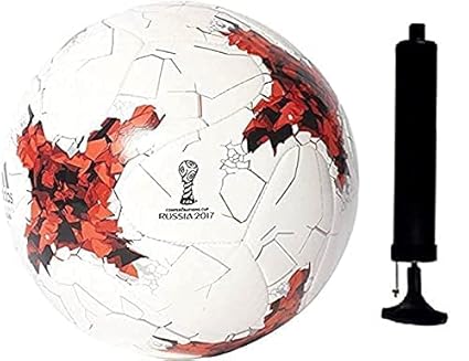 Z Stock Hand Stitched PU Football with Free Pump ( Multicolour, Size 5 )