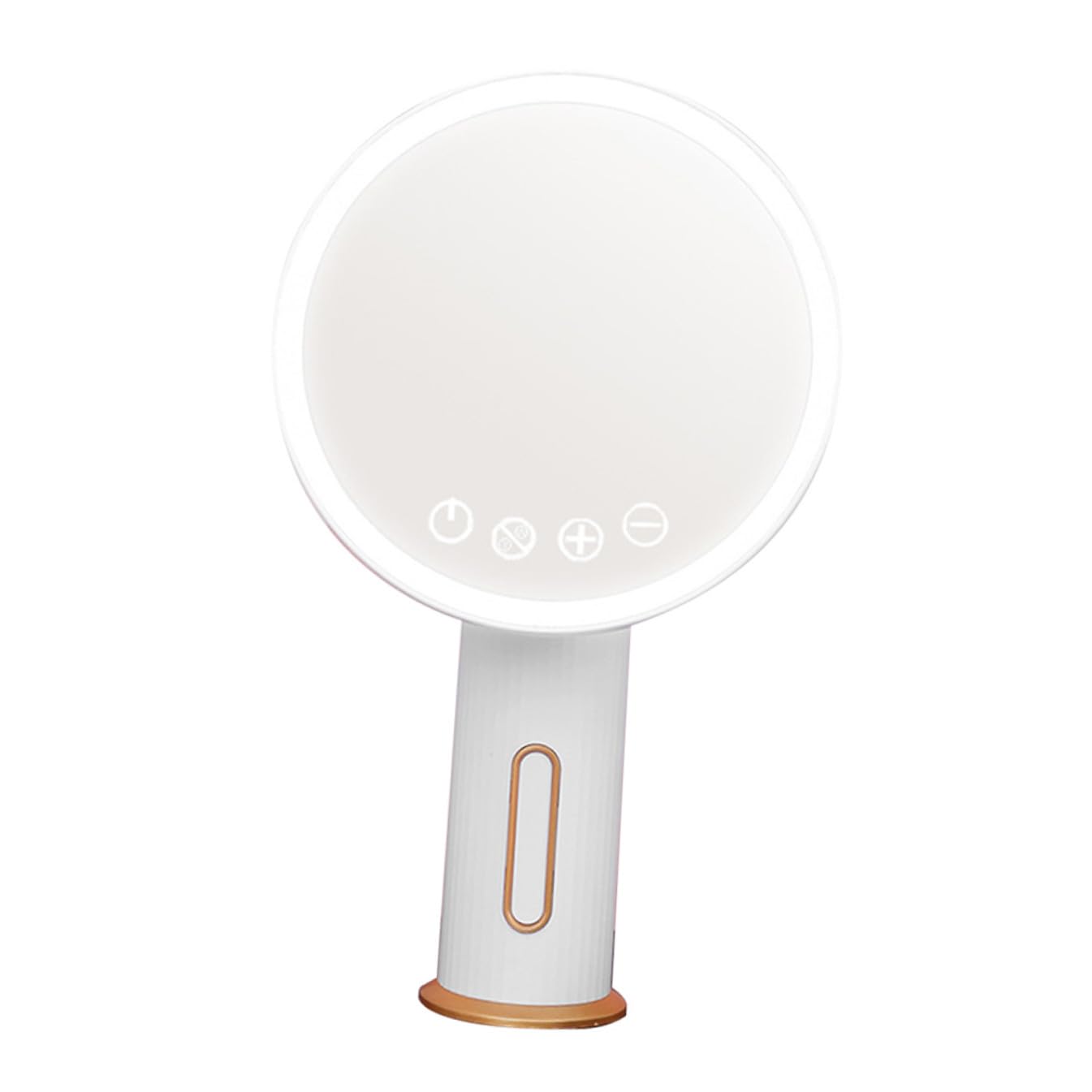 Espejo de Maquillaje LED Recargable 2000 Mah Blanco para Mujeres | Aumento, Luz LED y Reflejo Fiel, Abs y Vidrio, Diseño Simple para Hogar, Halloween y Cumpleaños