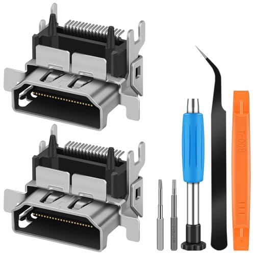 HDMI Port Replacement for Xbox One S, OEM Display Socket Jack Connector Repair for Xbox One S Console with Tools
