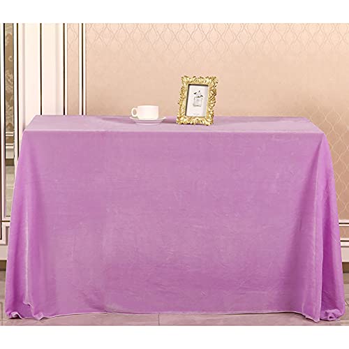 HUALEMEI Solid Color Gold Velvet Rectangular Tablecloth,Thicken Wrinkle-Resistant Table Cloth,Washable Heavy Weight Table Cover-O 200x200cm(79x79inch)