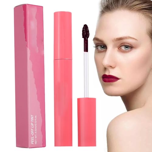 Tinte Labial Despegable | Maquillaje Impermeable Antimanchas 3.8ml | Pintalabios Duradero de Larga Fijacion,Para Mujeres Uso Diario Deportes Al Aire Libre Fiestas Y Citas