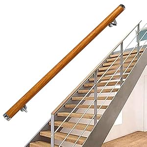 Wandmontage Trap Leuning Kit 30 140 cm Veiligheid Ondersteuning Bar voor gehandicapten Ouderen Huis Tuin Lofts Gang Eenvoudige Installatie (50cm/20inch)