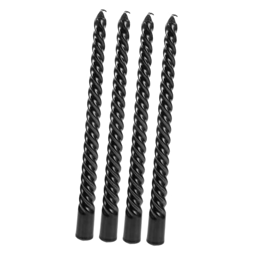 Zerodeko Eleganti Candele A Vite Candele A Palo Confezione Da 4 Per Banchetti Nuziali E Decorazioni Per La Casa