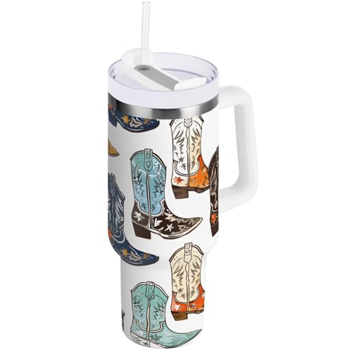 ALAZA 666 30 oz Tumbler with Handle and Straw Lid, Insulated Stainless Steel Water Bottle Portable Travel Coffee Tea Mug Cup