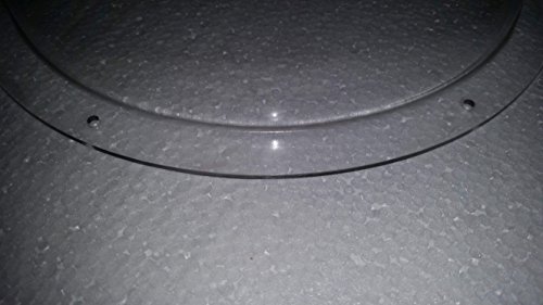 Supremetech Acrylic Dome/Plastic Hemisphere - Clear - 10" Diameter, 3/4" Flange With Pre-Drilled Holes #TOP4
