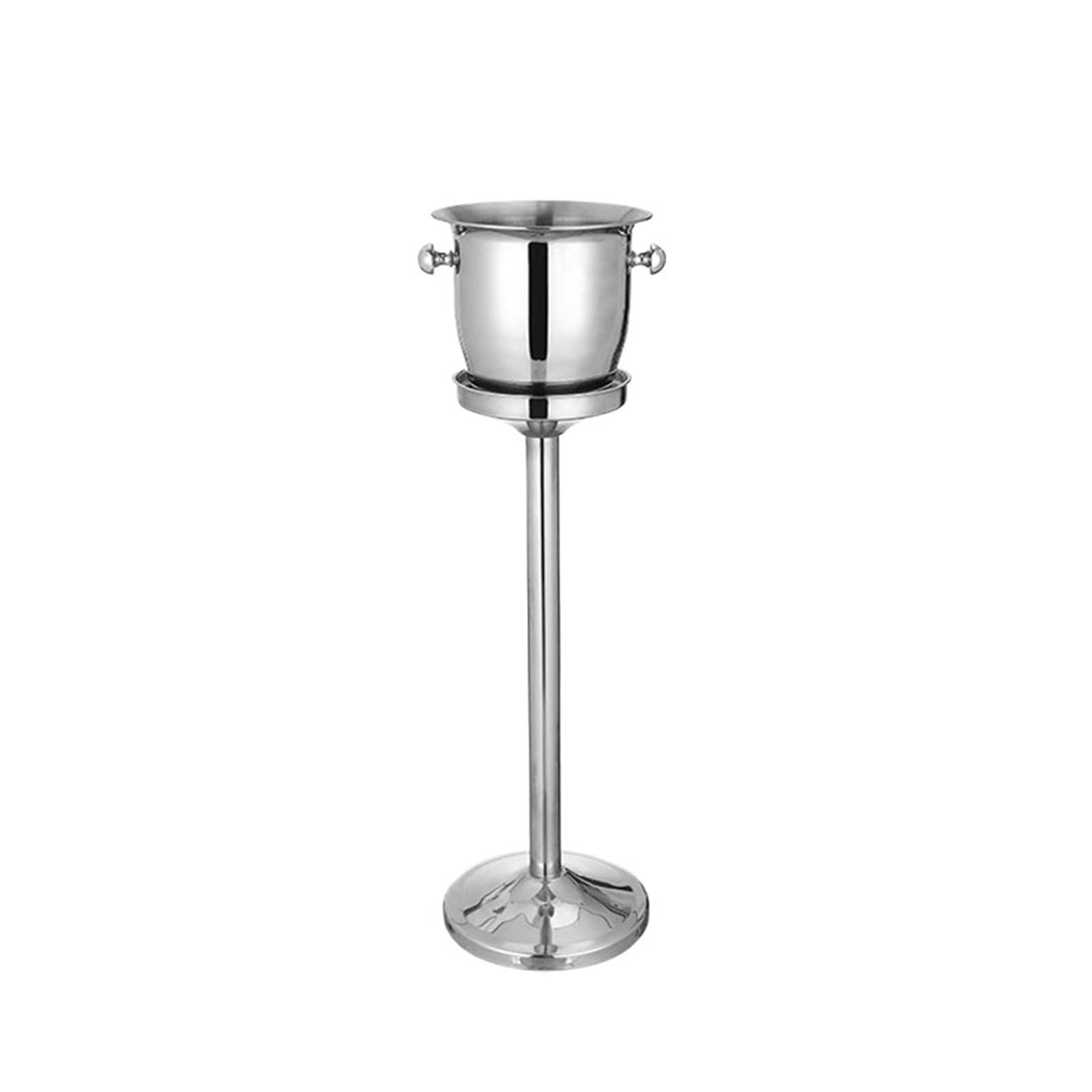 Soporte de Acero Inoxidable for cubitera Hielo, contenedor Cubitos for Vino, Cerveza, Karaoke, Bar, Barbacoa, Fiestas y Bodas para Botellas de Vino o champán