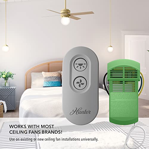 Image of Hunter On-Off Handheld Remote with Receiver, 99772, Dove Grey