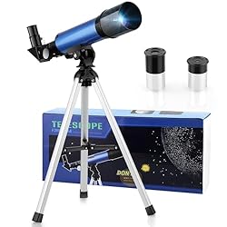 Cowiewie Telescopio para niños 50/360mm Partir de ...: Un Cowiewie telescopio despertará en los más pequeños su interés por la ciencia, su curiosidad y sus ganas de aprender. Les dará la sensación de estar viviendo una gran aventura sin salir de casa y se sentirán capaces de hacer grandes cosas por sí mi...