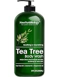 New York Biology Tea Tree Body Wash - Helps Nail Fungus, Athletes Foot, Ringworms, Jock Itch, Acne, Eczema & Body Odor, Soothes Itching & Promotes Healthy Skin and Feet - 236 ml