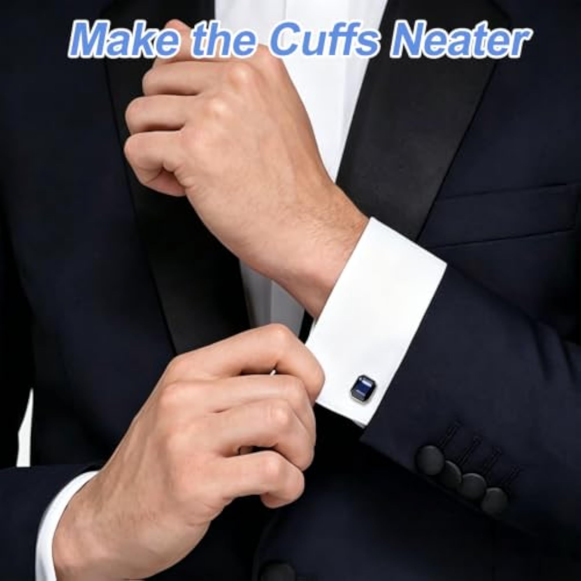 3 PCS Set Elegant Cufflinks for Men, Formal Gift