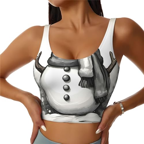 Débardeur sport femme rembourré à dos nageur respirant pour fitness