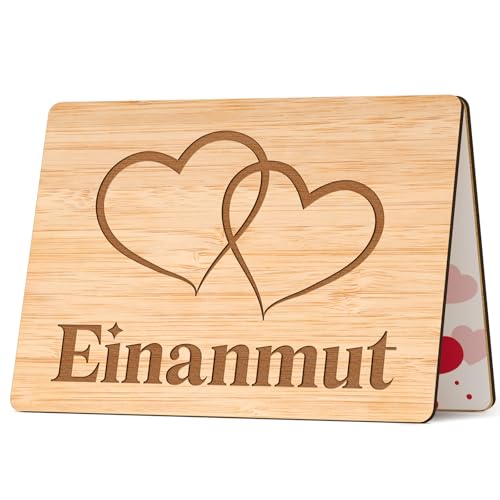 Anniversary Card for Wife Husband,Handmade Bamboo Greeting Card for Anniversary Christmas,Anniversary Card Gifts for Her Him, Best Dating Valentine's Day Birthday Card Gifts for Girlfriend Boyfriend