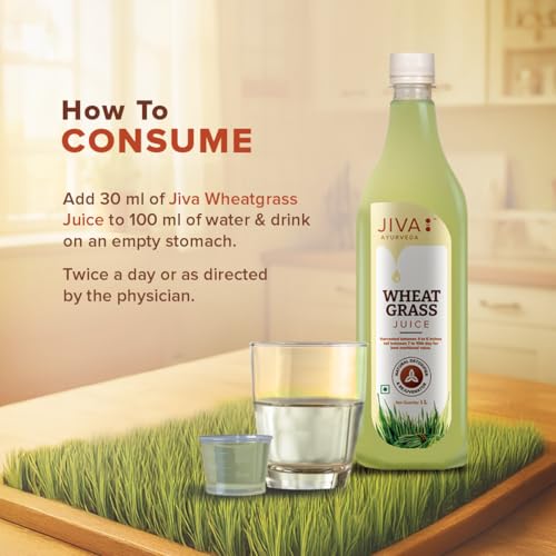 Image of Jiva Wheatgrass Juice | Help to Boost Immunity | Helps In Weight Management - 1Ltr (Pack of 1)
