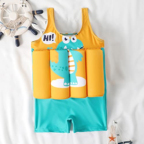 Image of Kids Boys Girls Floatation Swimsuit with Adjustable Buoyancy Baby Float Suit Swim Vest One Piece Swimwear Bathing Suit