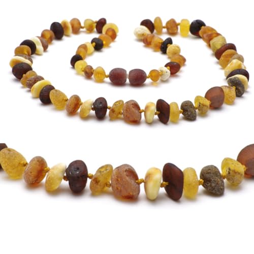 Genuine High Amber Necklaces Handmade Beaded Necklace Genuine Stone Raw Baltic Amber Beads Gift Set for Men Mum Womens Necklace by Baltic Secret (33.50)