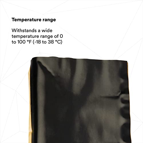 Image of 3M Scotch Vinyl Mastic Pad Electrical Tape 2200, 3-1 /4 inch x 4-1 /2 inch, Black, Self-Fusing Rubber Tape for Insulating and Moisture Seal, Box of 10 Pads