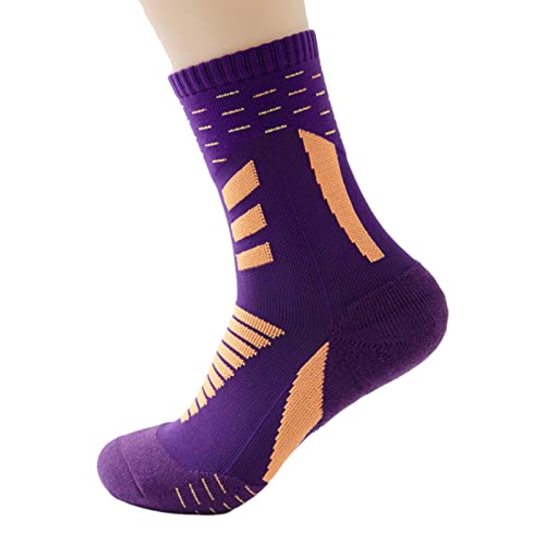 Basketbal Sokken Jeugd Jongens - Ademende wandelsokken voor buitenpaden voor heren,Lichtgewicht vochtafvoerende zweetregulerende sokken Caizhe - Afbeelding 5