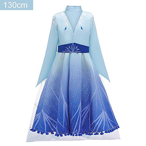 Eternitry Vestido Largo Chica Niños Cosplay Traje De Princesa De Moda Lindo Ropa De Rendimiento De Algodón Frozen 2 Princess Dress
