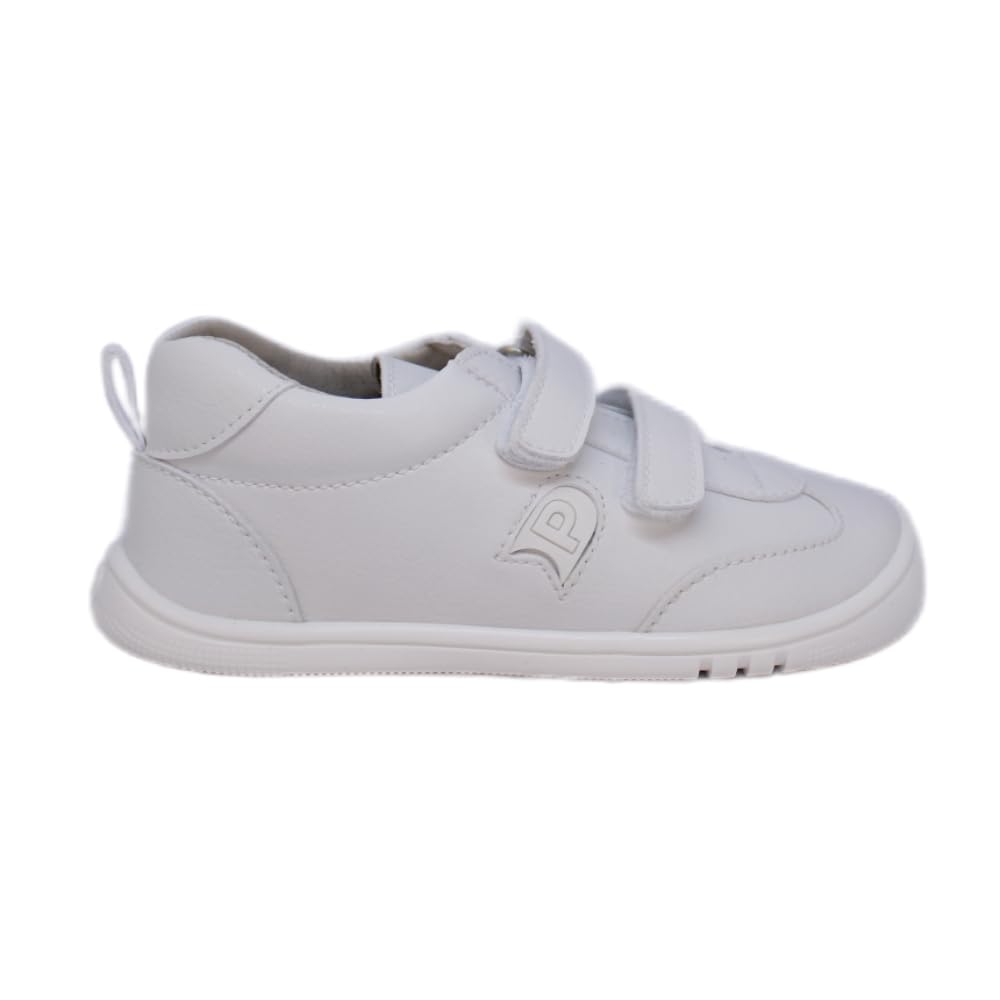 PIRUFIN - Zapatilla Deportiva respetuosa Pirufin – Blanco con Logotipo - 6200-1 para: Niños