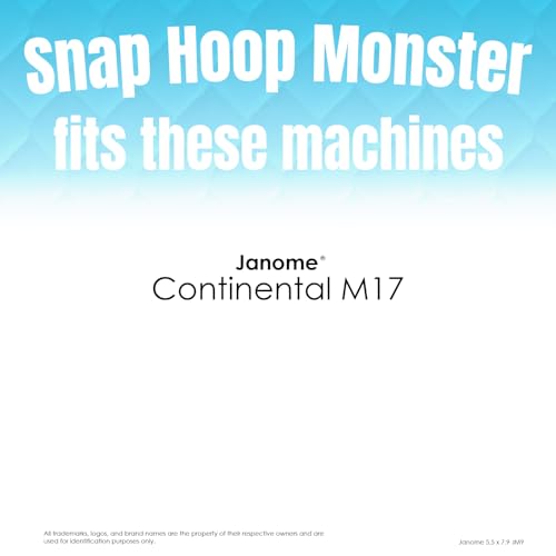 Image of Snap Hoop Monster for Janome M17 (5.5 inch x 7.9 inch | 140 x 200mm) | Magnetic Embroidery Hoop for Machine Embroidery