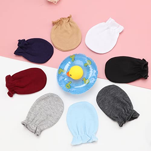 image for DRESHOW BQUBO Newborn Infant Toddler Mittens No Scratch Cotton Elastic