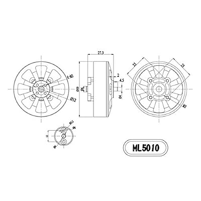 GARTT ML5010 300KV Brushless Motor for Multirotor Quadcopter Multi-Copter