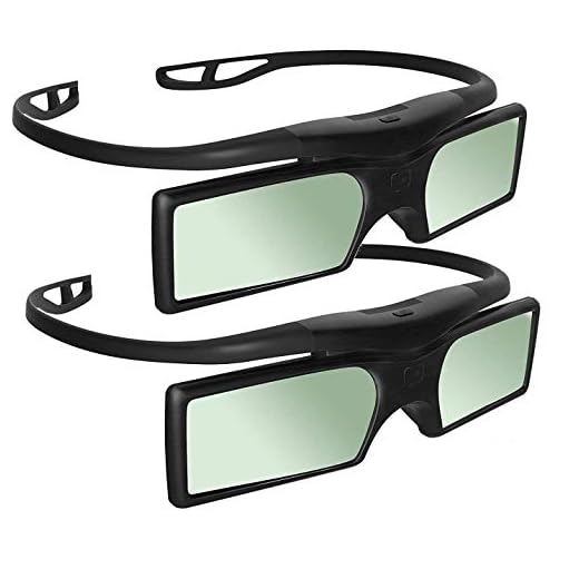 Sintron 2X 3D RF Glasses Eyewear for Sony Panasonic Samsung 3D TV, Compatible with TDG-BT400A TDG-BT500A SSG-5100GB TY-ER3D4MU (2 Pairs)