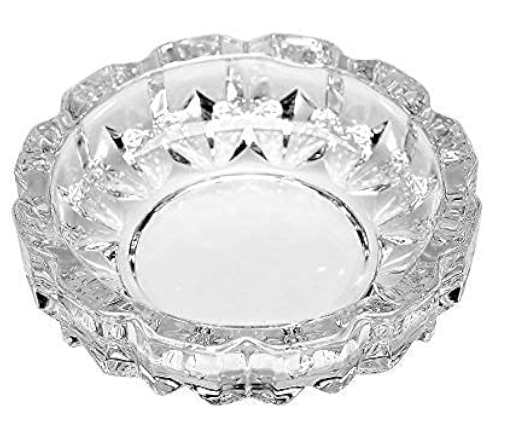 Heritage Hub Crystal Clear Glass Ashtray