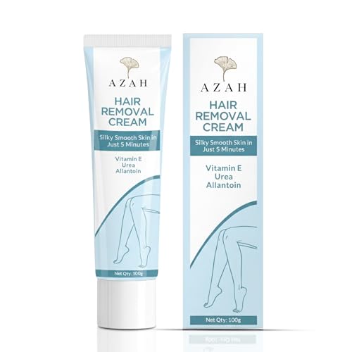 Image of Azah Hair Removal Cream for Women [100 GM] | Bikini Hair Removal Cream with Vitamin E, Urea & Allantoin | Fast & Painless Hair Remover | Ideal for Arm, Underarm, Leg & Bikini Area