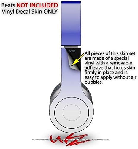 Skin Decal Wrap Works with Original Beats Solo HD Headphones Smooth Fades White Blue Skin Only (Headphones NOT Included)
