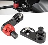 1 Set Universal Motorcycle Brake Lever Parking Button Lock Switch brake lever with parking lock Semi-Automatic Switch For Cc110 Super Cub110 Cross Cub110 Ct125 PCX125/PCX150 （only right）(red right)