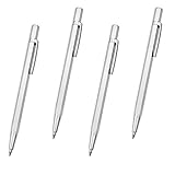 YunBey 4 pcs Gravur stifte aus Wolframkarbid Reißnadel Gravierstift Schnitzerei Gravierwerkzeug mit Rot Schutzhülle für Holz Edelstahl Keramik und Glas