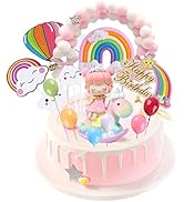 EACHPT Einhorn Tortendeko 15 Stück Tortendeko Geburtstag Mädchen Kuchendeko Einhorn Mädchen Torte...