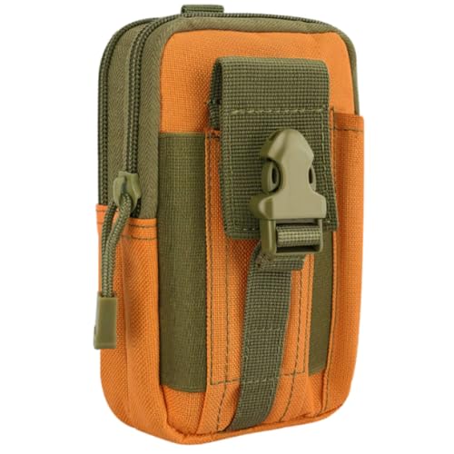 MAHAWORLD Molle Tasche klein - Taktische Gürteltasche | Robuste Hüfttasche aus 800D Nylon | Wasserabweisende EDC Bauchtasche mit Handyfach & Karabiner | Outdoor Tasche für Camping Wandern Reisen