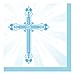 Creative Converting 662223 Creative Converting 36 Count Paper Lunch Napkins, Blessings, Blue